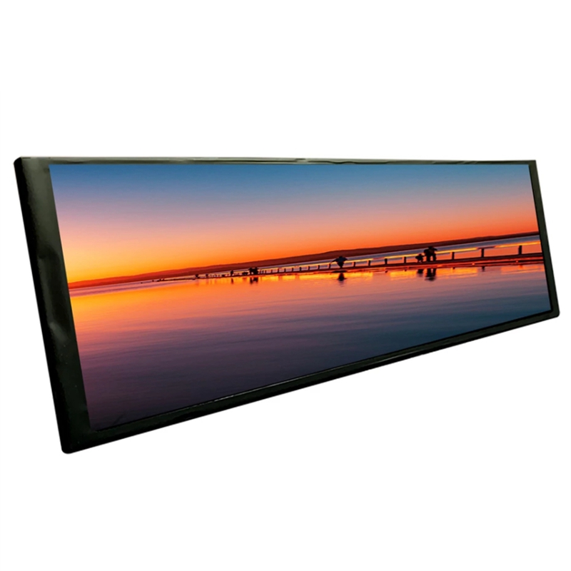 7.9Inch IPS PC Case Secondary Screen,400X1280 TFT LCD Temperature Monitoring Stretched Bar Advertising Display
